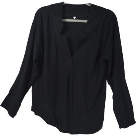 Womens Lightweight Black Tunic Blouse Size: XL - Picture 1 of 3